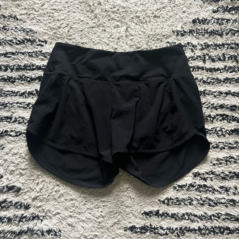 Black Lululemon Speed up shorts
